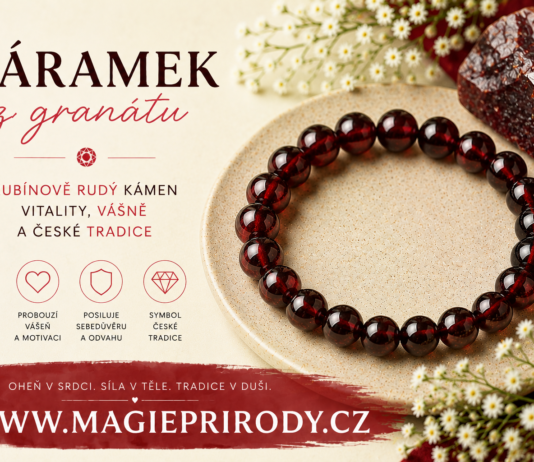Náramek z granátu: rubínově rudý kámen vitality, vášně a české tradice